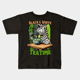 Matcha zebra Kids T-Shirt